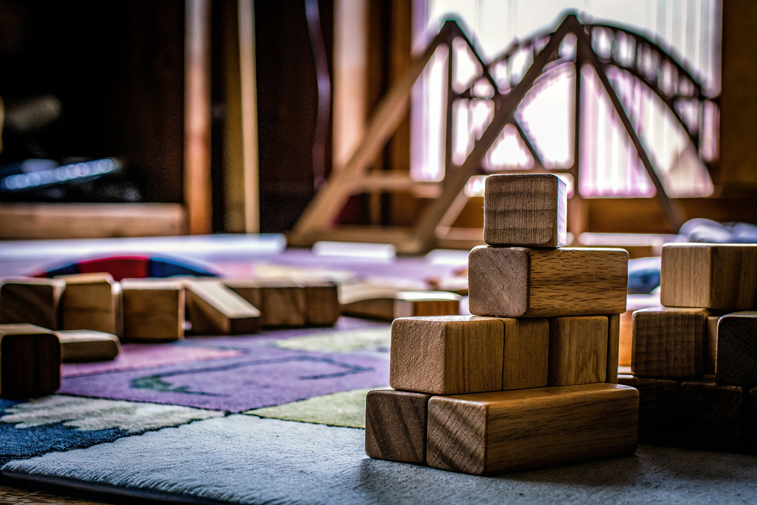 Holzbaukasten für Kinder