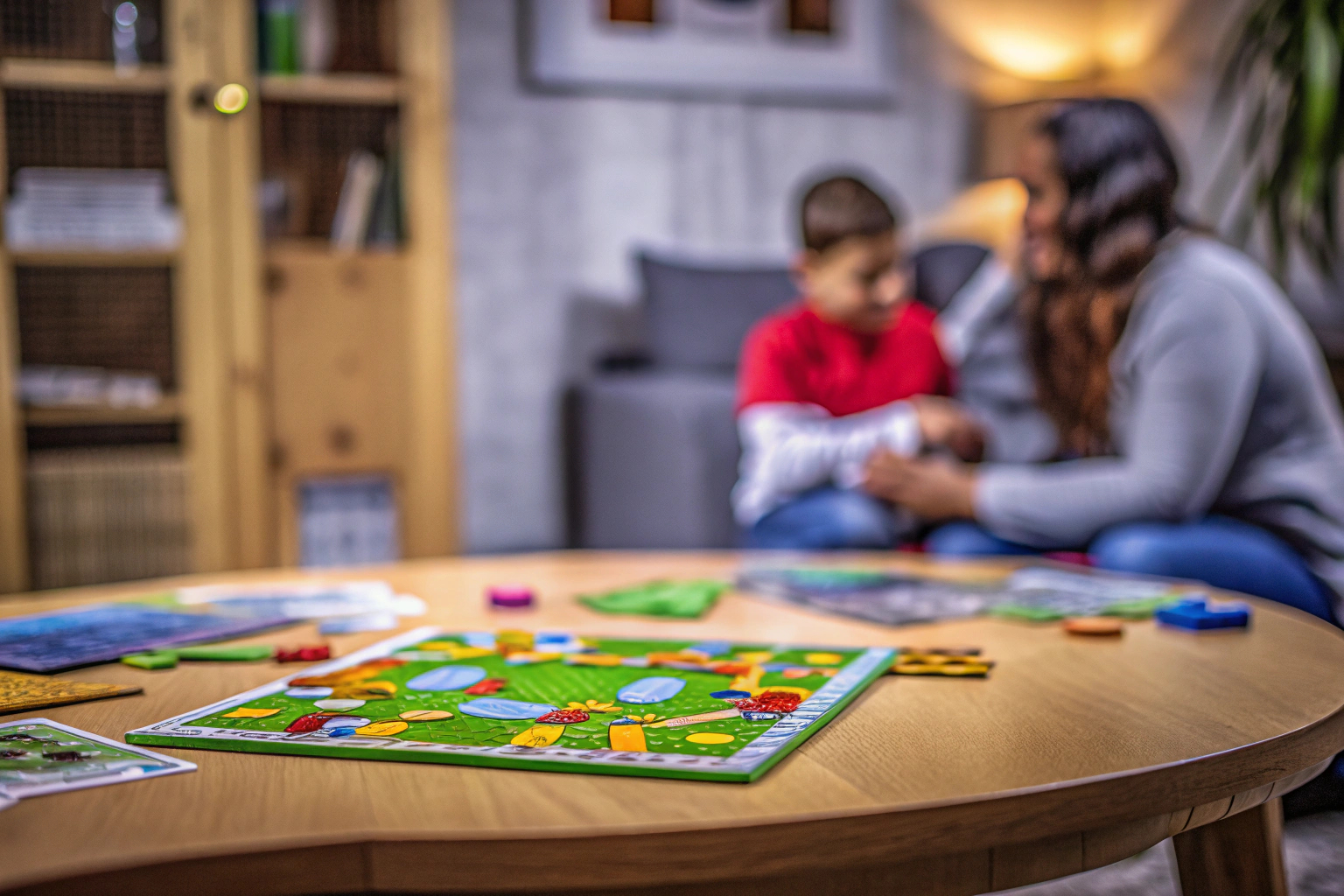 Denkspiel mit Spielsteinen