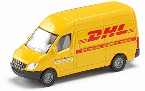 siku 1085, Postwagen, Metall/Kunststoff, Gelb, DHL-Optik