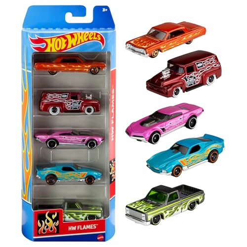 Hot Wheels Autos Set, 5er Pack, Verschiedene Modelle von Spielzeugautos