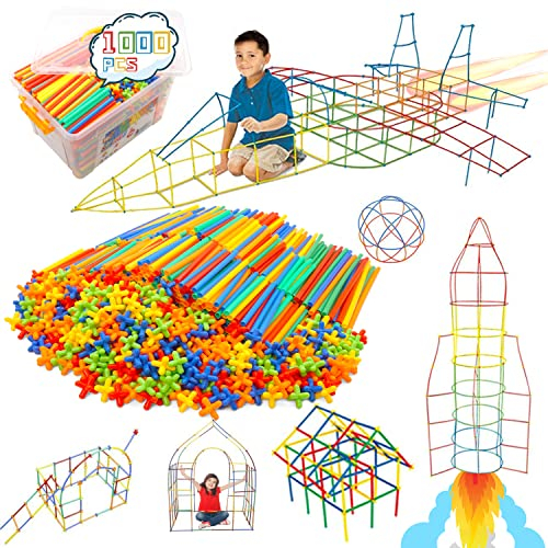 WYSWYG Konstruktionsspielzeug Strohhalme Baustein 1000 Stück