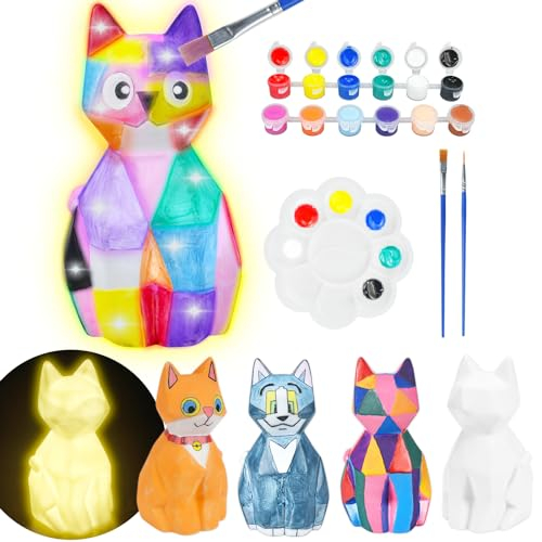 FGZU DIY Katze Lampe Basteln für Mädchen